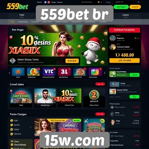 Interface do usuário no site 559bet br